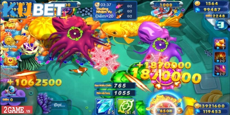 Chơi bắn cá đổi thưởng hấp dẫn nhất tại game Kubet